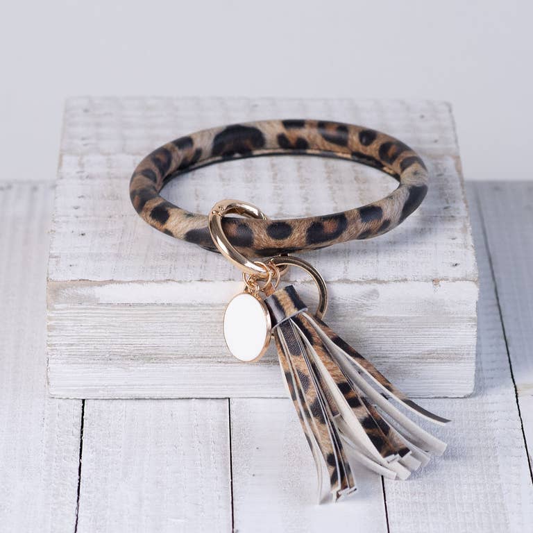 Halo Tassel Bracelet Key Chain/Ring