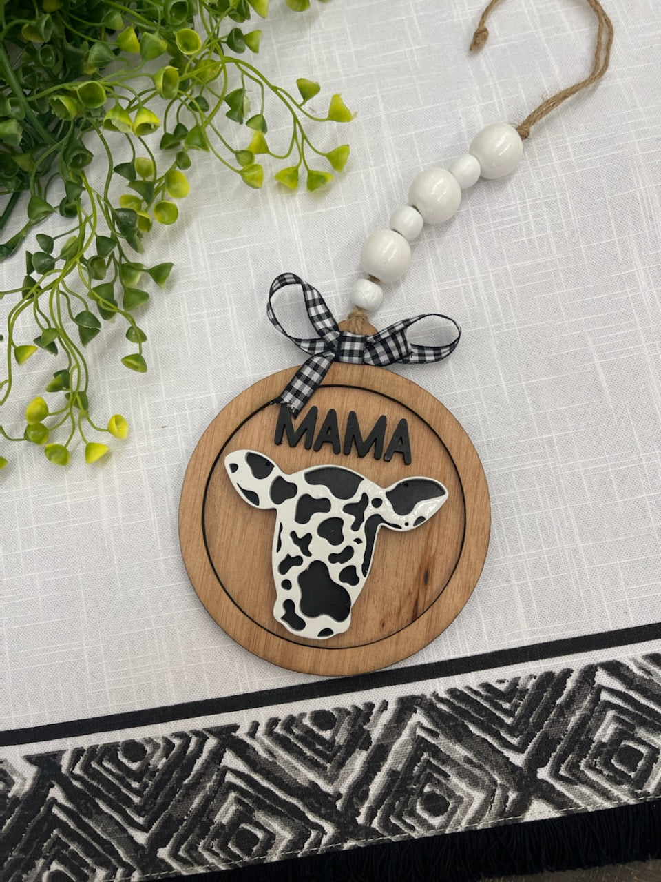 Mama Cow Mirror Decor