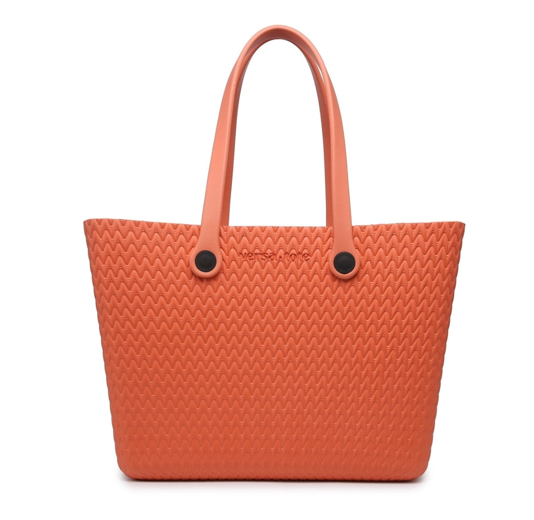 Textured Carry All Tote w/ Interchangeable Straps