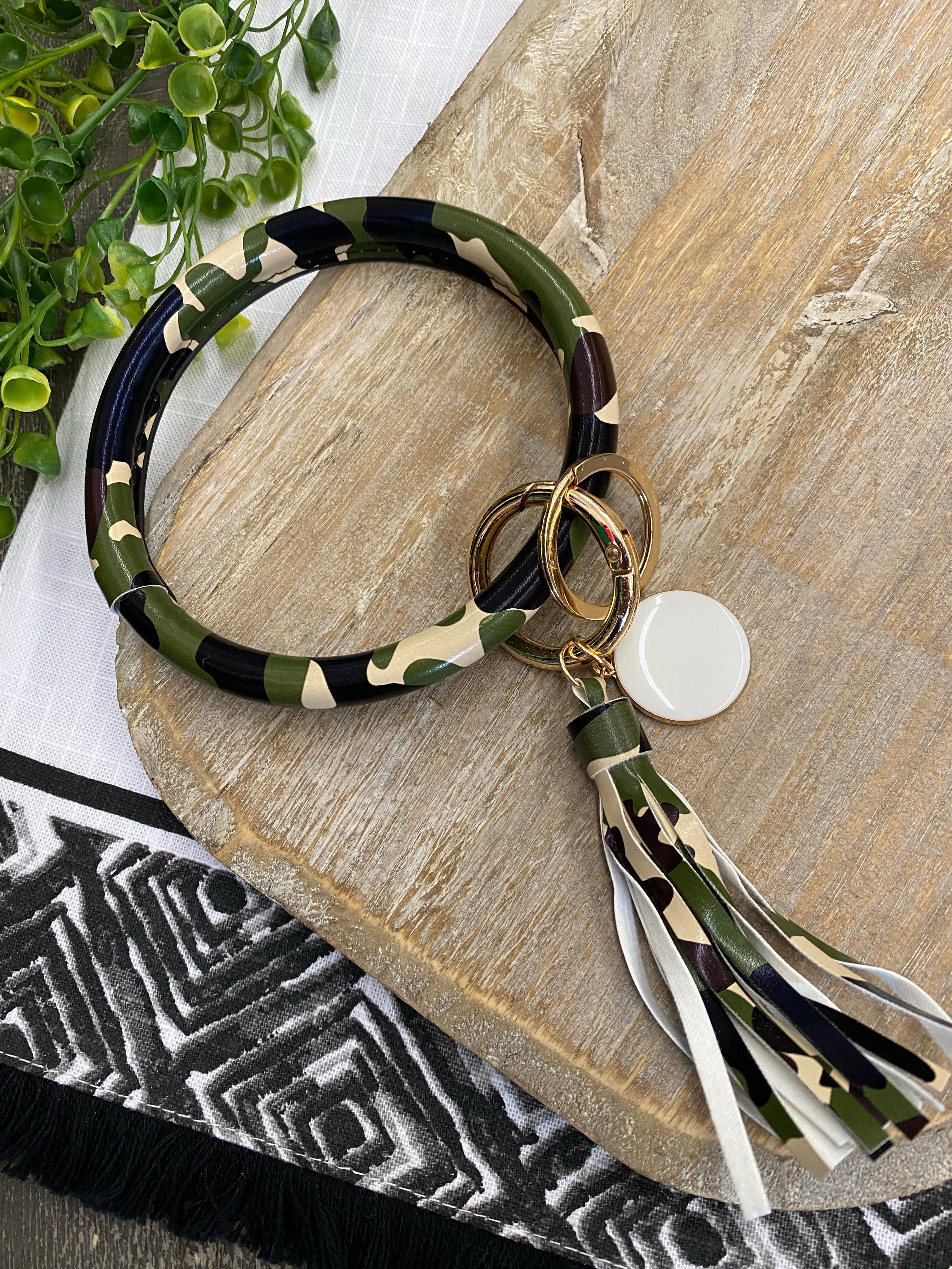 Halo Tassel Bracelet Key Chain/Ring