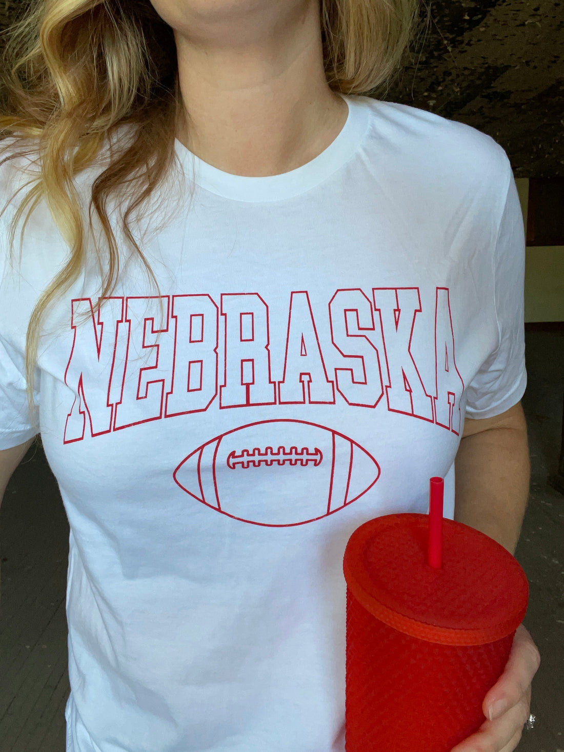 Nebraska Football Graphic Top