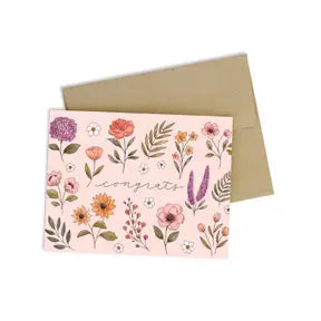 Wildflower Congrats, Greeting Card