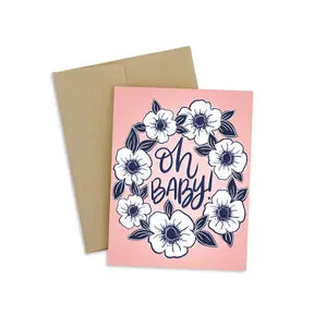 Oh Baby Shower, Greeting Card